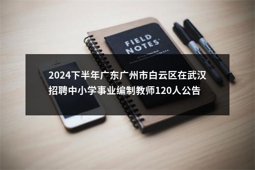 2024下半年广东广州市白云区在武汉招聘中小学事业编制教师120人公告 图片