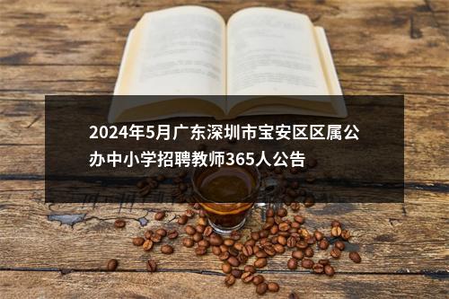 2024年5月广东深圳市宝安区区属公办中小学招聘教师365人公告 图片
