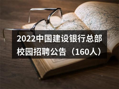 2022中国建设银行总部校园招聘公告（160人） 图片