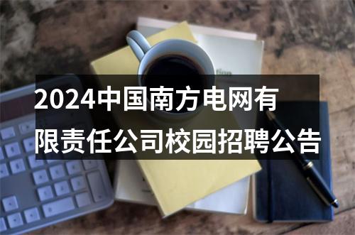2024中国南方电网有限责任公司校园招聘公告 图片