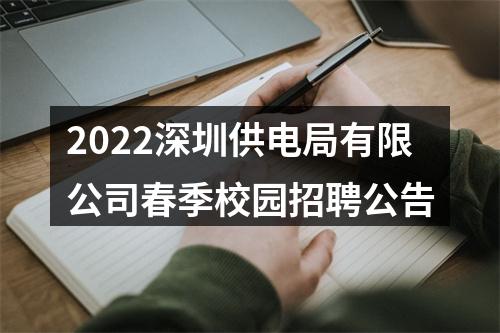 2022深圳供电局有限公司春季校园招聘公告 图片