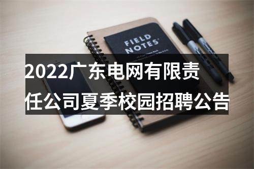 2022广东电网有限责任公司夏季校园招聘公告 图片